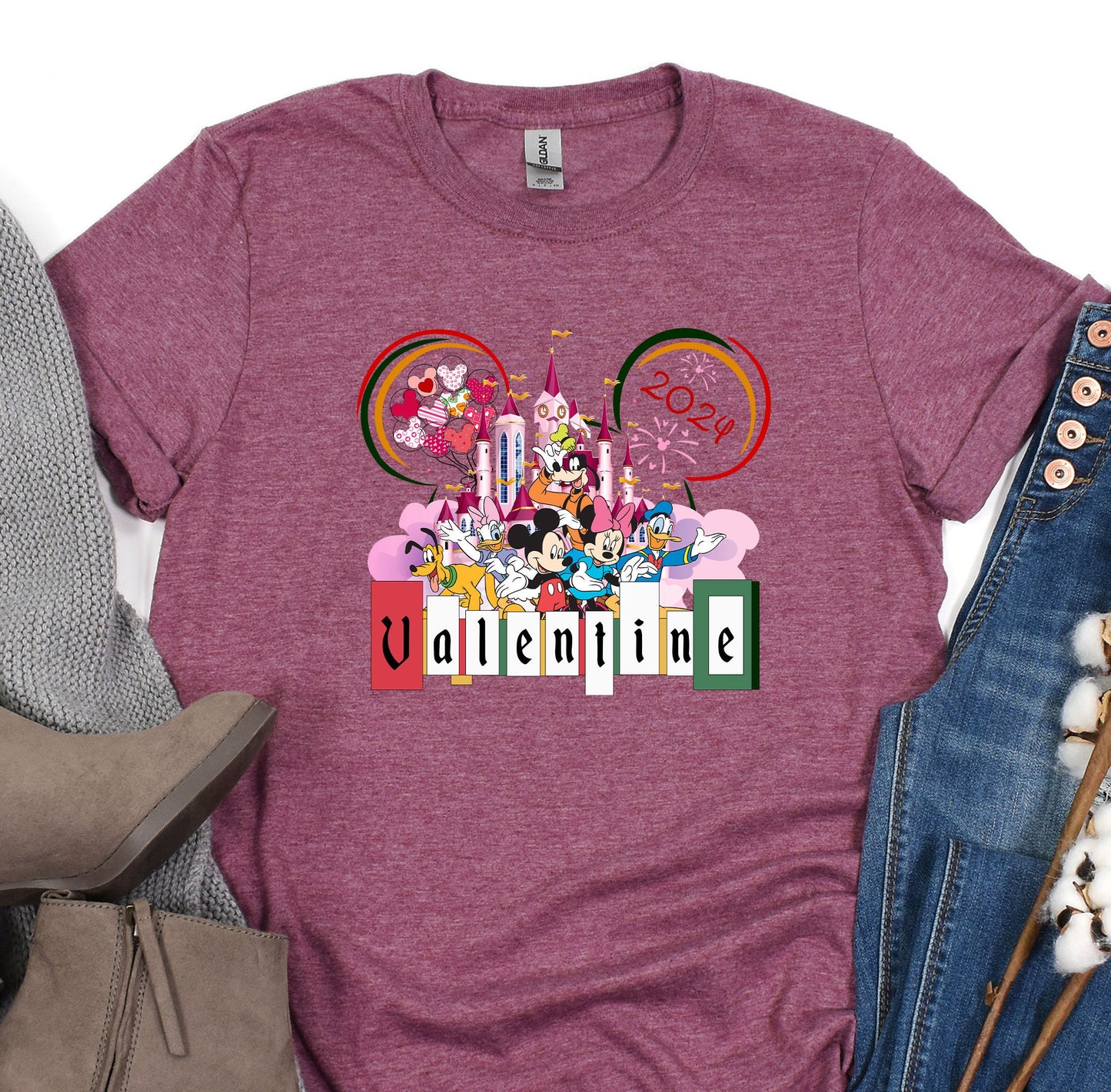 a t - shirt with mickey mouse and friends on it