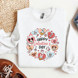 a pair of shoes and a sweater with the words happy valentine's day on