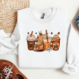 a white shirt with a picture of two jars of honey on it