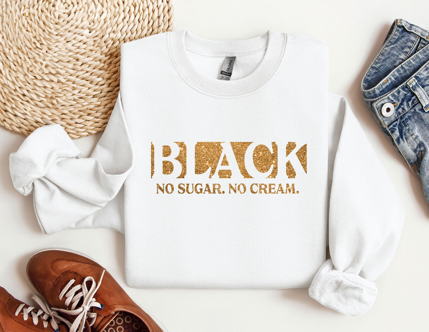 Black History Sweatshirt, No Sugar No Cream Hoodie, MLK Black History Month Crewneck, Black Lives Matter Sweatshirt, Civil Rights Sweatshirt