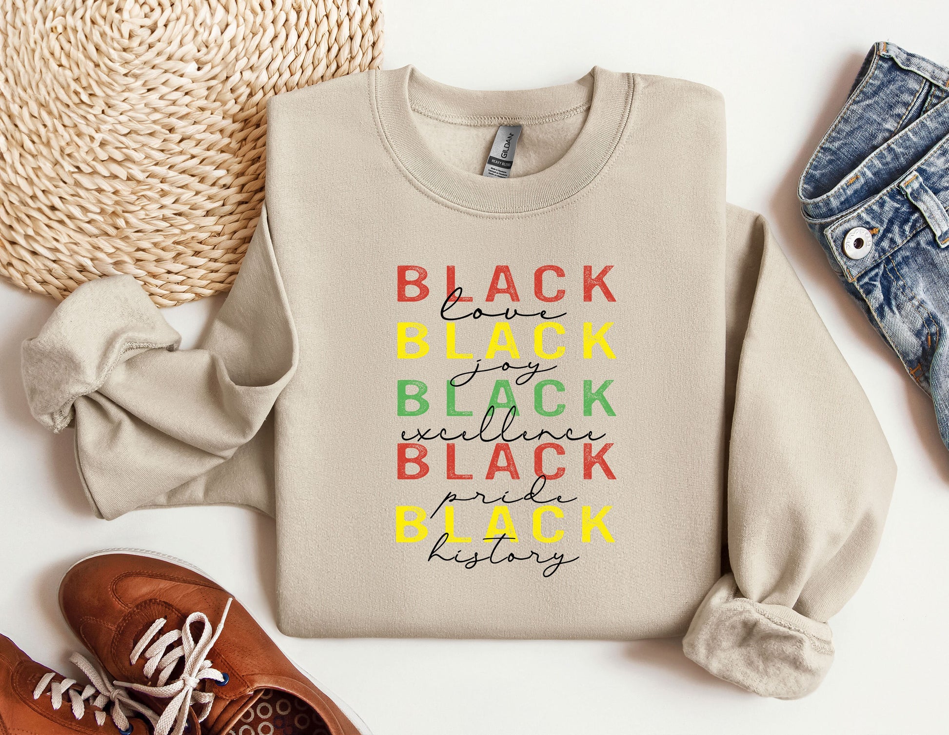 a sweater that says black is the new black