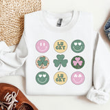 a st patrick's day shirt with shamrocks and shamrocks on it