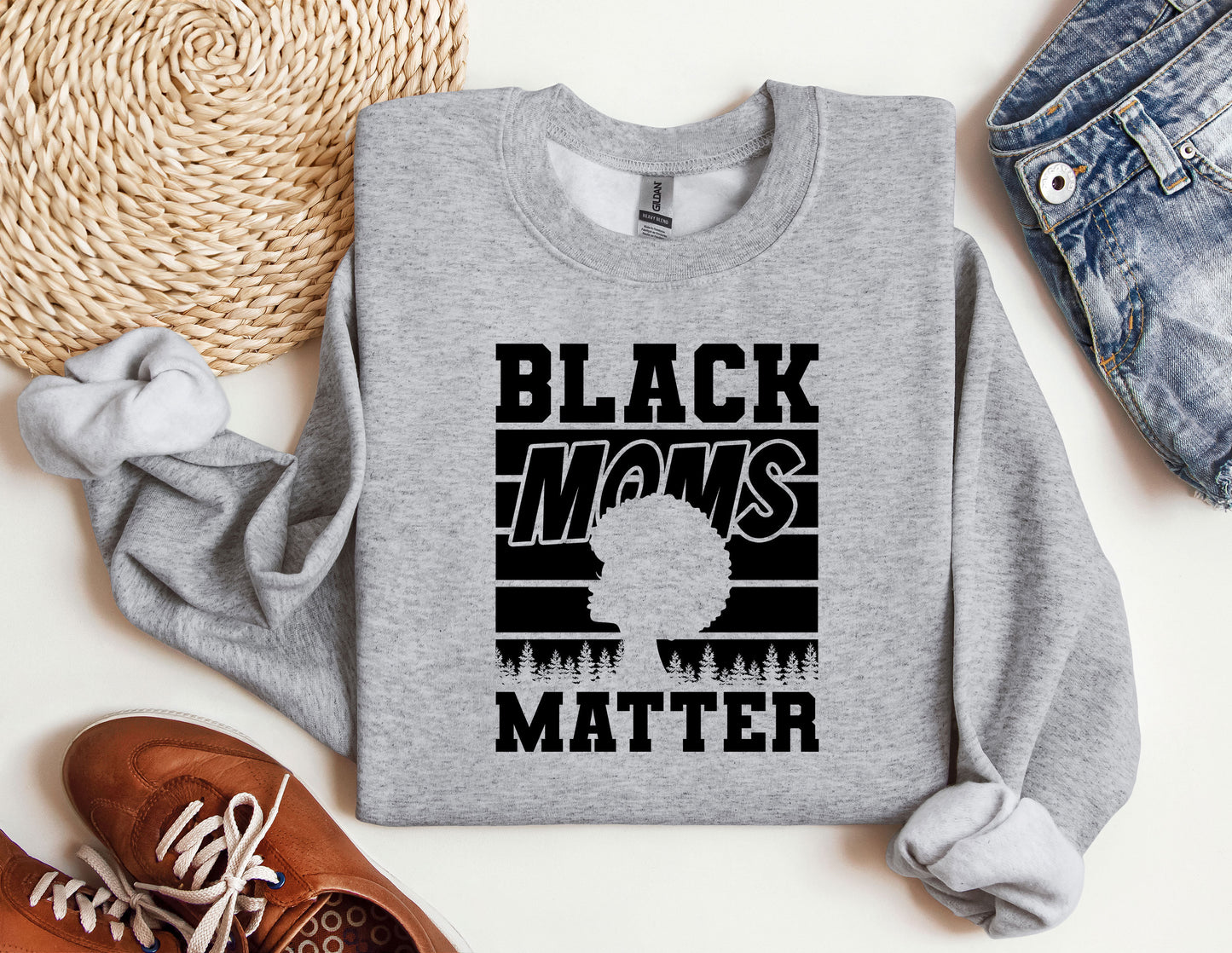 a sweatshirt with the words black moms matter on it