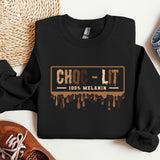 a black shirt with the words choc - lit on it