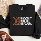 Blacknificent Sweatshirt, MLK Black History Month Crewneck, Black History Month Gifts, Black Lives Matter Sweat, Civil Rights Hoodie