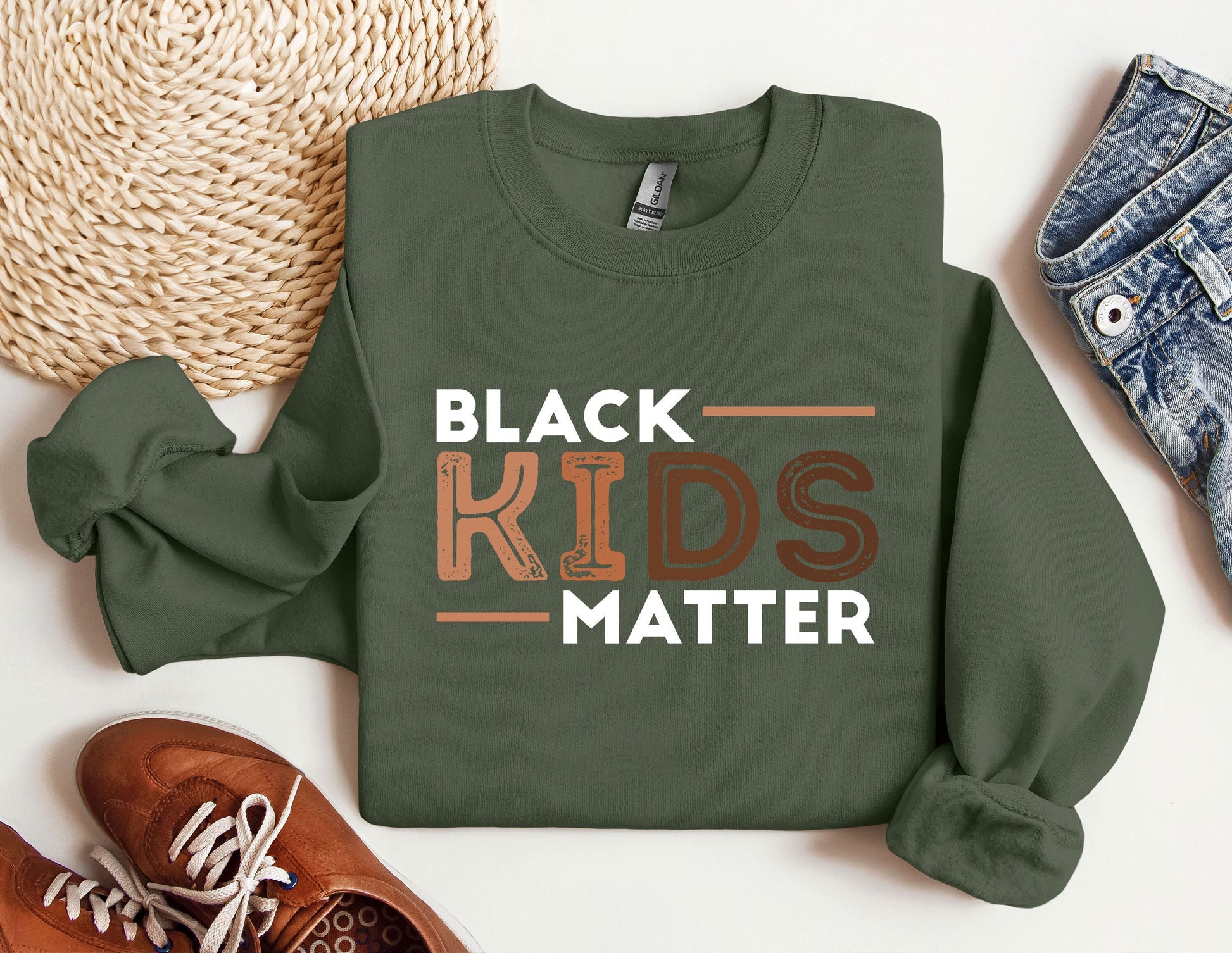 Black Kids Matter Sweatshirt, MLK Black Education History Hoodie, Melanin Crewneck, Black Lives Matter Shirt, Gift for Black Teacher