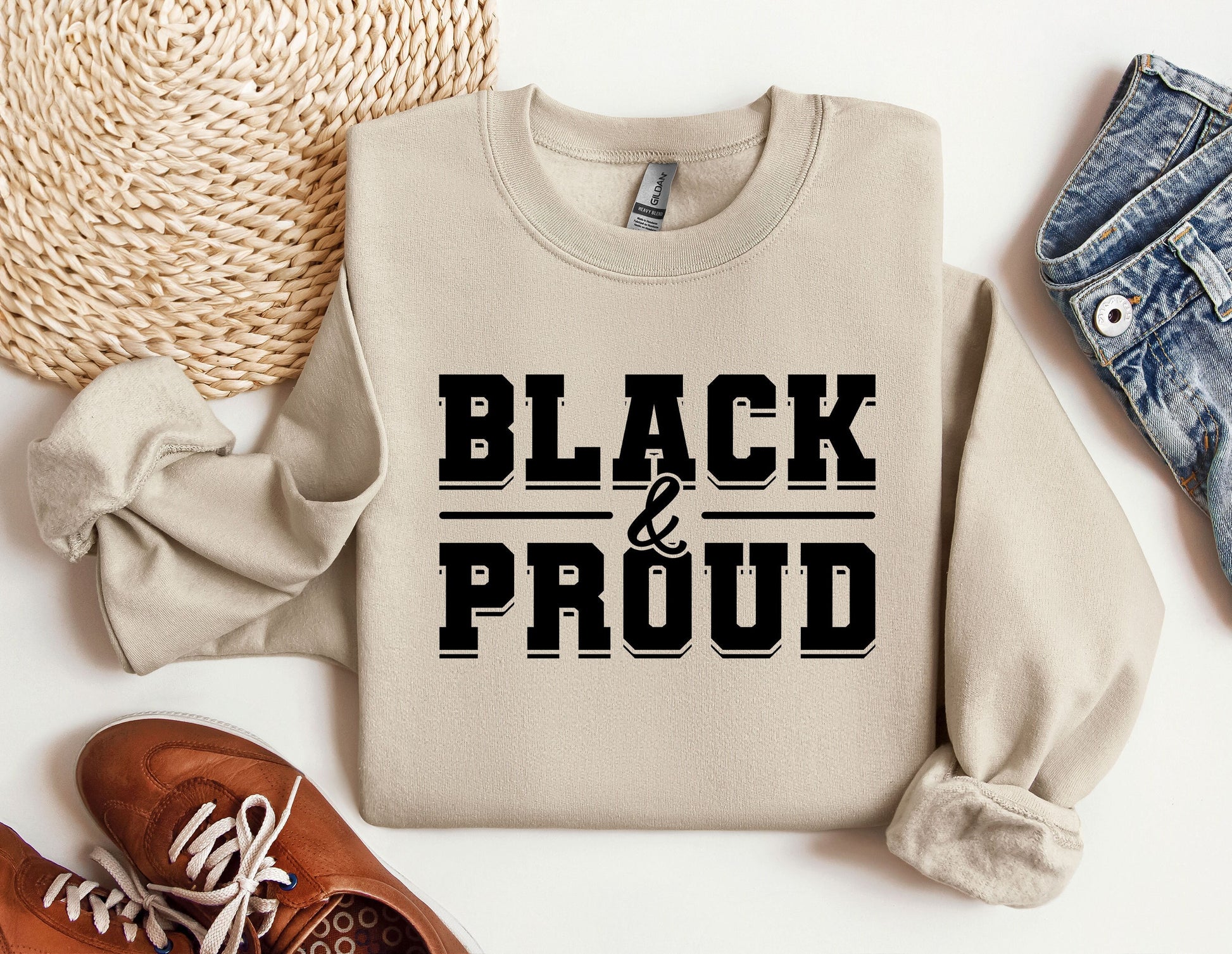 Black and Proud Sweatshirt, MLK Black History Month Crewneck, Black History Month Gifts, Black Lives Matter Sweatshirt, Civil Rights Hoodie