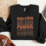 Melanin Power Sweatshirt, MLK Black History Hoodie, Melanin Crewneck, Black Lives Matter Shirt, Gift for Black Teacher