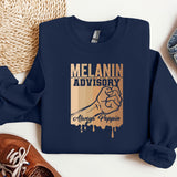 Melanin Advisory Sweatshirt, MLK Black History Hoodie, Melanin Crewneck, Black Lives Matter Shirt, Gift for Black Teacher