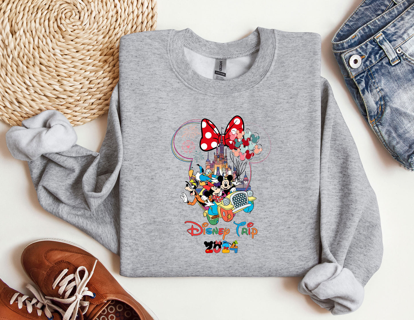 a sweatshirt with a mickey mouse design on it