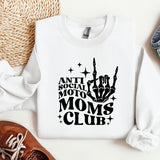 a white sweatshirt with a black print on it