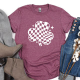 a t - shirt with a four leaf clover on it
