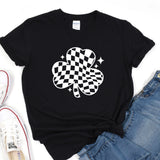a t - shirt with a four leaf clover on it