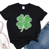 a st patrick's day shirt with a four leaf clover