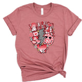 a t - shirt with a picture of a heart on it