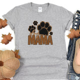 a women's shirt with the word mama printed on it