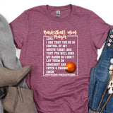 a t - shirt with a basketball poem on it