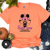 a t - shirt with a mickey mouse design on it
