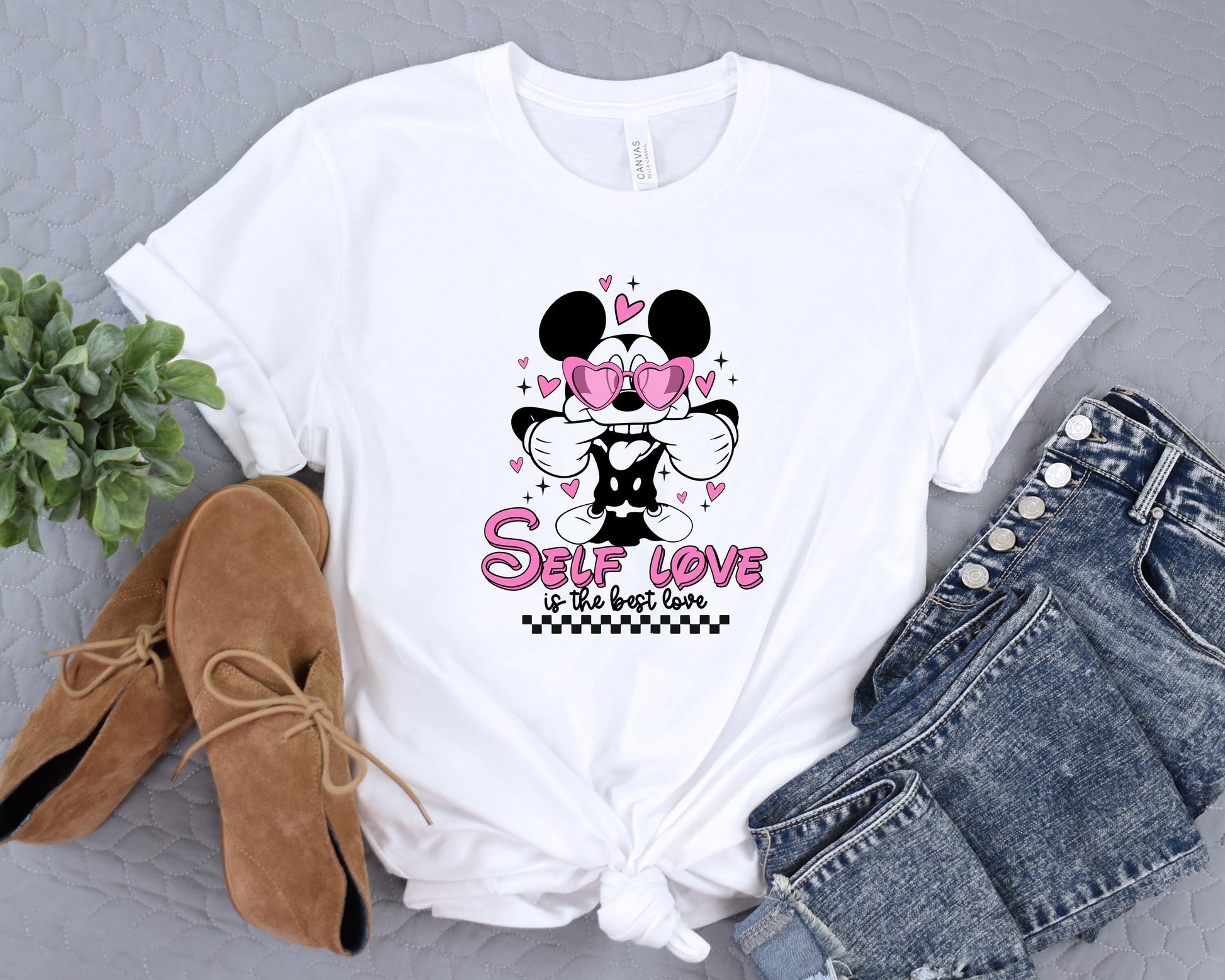 Self Love Is The Best Love T-Shirt, Disney 1928 Shirt, Valentine Self Love Shirt, Cute Disney Tee, Disney Fan Gift, Disney Mickey Mouse Crew