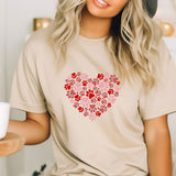 Paw Heart Valentines Day Shirt, Retro Paw Shirt, Pet Lover Shirt, Vintage Paw Heart T-Shirt, Animal Lover Shirt, Dog Lover Shirt