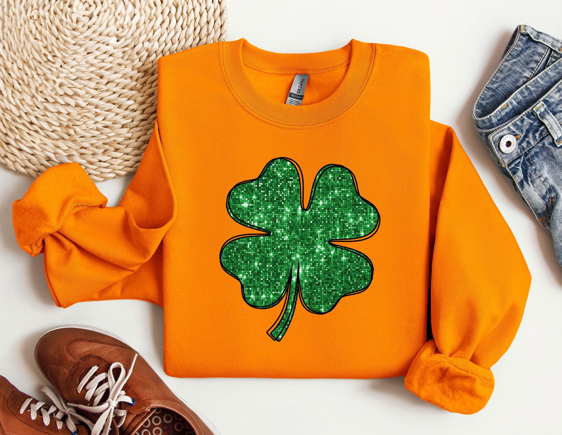 a st patrick&#39;s day shirt with a shamrock on it