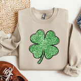 a st patrick's day sweater with a shamrock on it